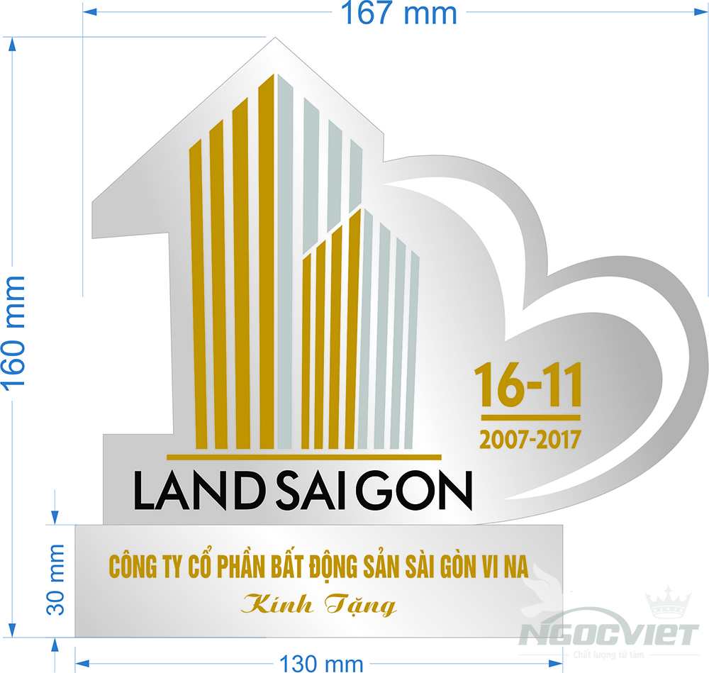 Chặn giấy pha lê 037